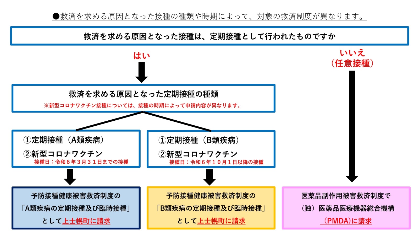 予防接種　フローチャートの画像